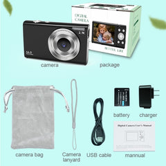 DC402 2.4 inch 44MP 16X Zoom 1080P Full HD Digital Camera Children Card Camera, EU Plug, EU Plug