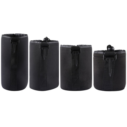 4 PCS Neoprene SLR Camera Lens Carrying Bag Pouch Bag with Carabiner, Size: 10x22cm, 10x14cm, 10x18cm, 8x10cm, 4 Size