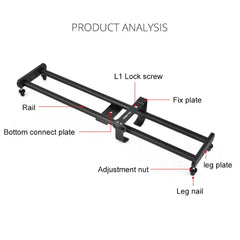 YELANGU L50E 60cm Splicing Camera Slider Dolly Rail + L5i Dolly Car