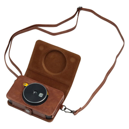 For Kodak Mini Shot2 Retro / C210R instax Full Body Camera PU Leather Case Bag with Strap, For Kodak Mini Shot2 Retro / C210R