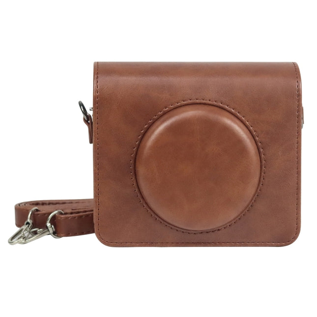 For Kodak Mini Shot 3 Square Retro / C300R instax Full Body Camera PU Leather Case Bag with Strap, For Kodak Mini Shot 3 Square Retro / C300R