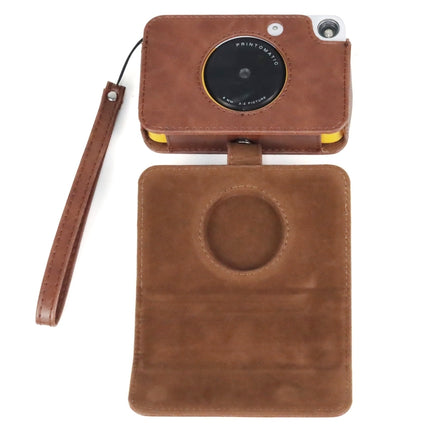 For Kodak PRINTOMATIC Full Body Camera PU Leather Case Bag with Strap, For Kodak PRINTOMATIC