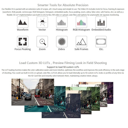 FEELWORLD LUT11S 10.1 inch Ultra High Bright 2000nit Touch Screen DSLR Camera Field Monitor, 3G-SDI 4K HDMI Input Output 1920 x 1200 IPS Panel