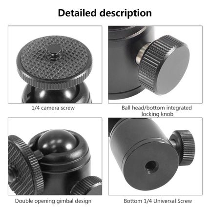 BEXIN K18A Mini 360 Degree Rotation Panoramic Metal Ball Head, K18A