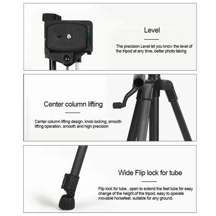 3366 Quality 1.4m Portable Phone Live Selfie Tripod DV SLR Camera Stand, 3366 Quality 1.4m