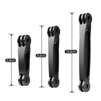 Joint Aluminum Extension Arm Grip Extenter for GoPro, Insta360, DJI and Other Action Cameras, Length: 8.8cm
