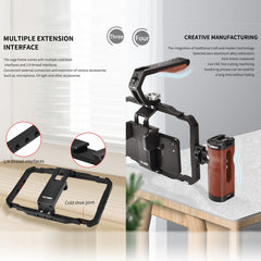 YELANGU LW101Vlogging Live Broadcast Smartphone Video Rig Handles Stabilizer Kits, LW101