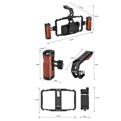 YELANGU LW101Vlogging Live Broadcast Smartphone Video Rig Handles Stabilizer Kits, LW101