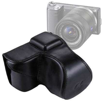 Full Body Camera PU Leather Case Bag with Strap for Sony NEX 5N / 5R / 5T (16-50mm / 18-55mm Lens), For Sony NEX 5N