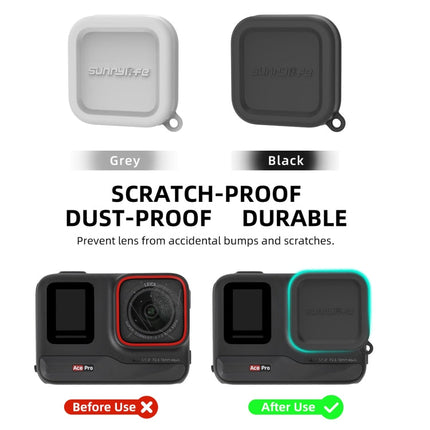 For Insta360 Ace / Ace Pro Sunnylife Silicone Lens Cap Protector Lens Cover