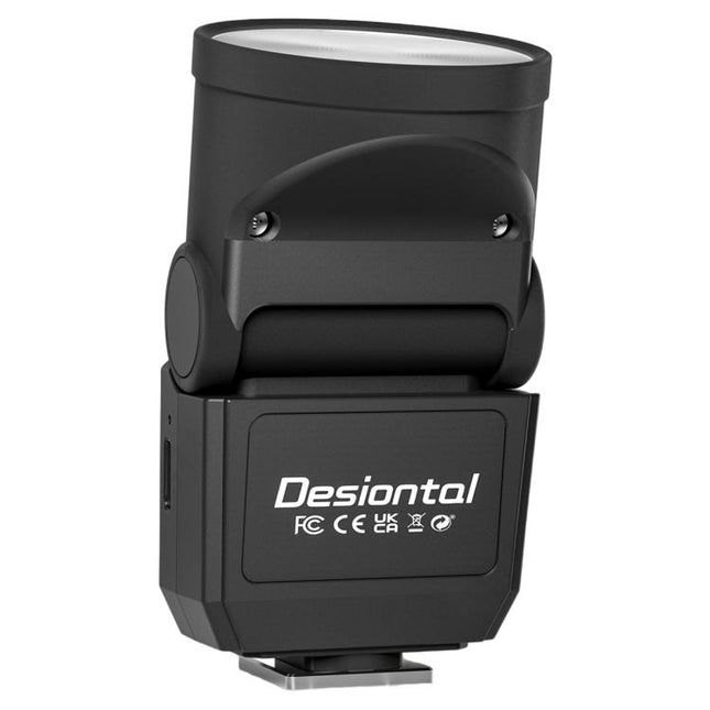 Desiontal F02 Desiontal F02 Mini On-Camera Flash Light Speedlite for Mirrorless Cameras, F02 (White), F02(Black)