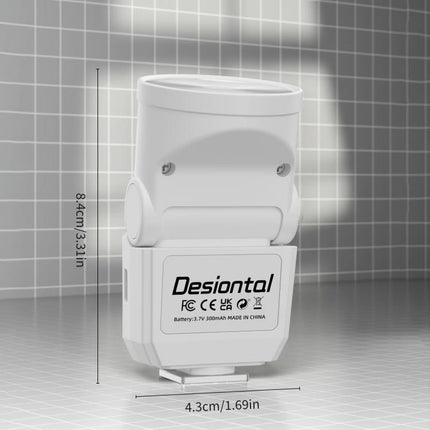 Desiontal F02 Desiontal F02 Mini On-Camera Flash Light Speedlite for Mirrorless Cameras, F02 (White), F02(Black)
