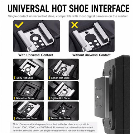 Desiontal F02 Desiontal F02 Mini On-Camera Flash Light Speedlite for Mirrorless Cameras, F02 (White), F02(Black)