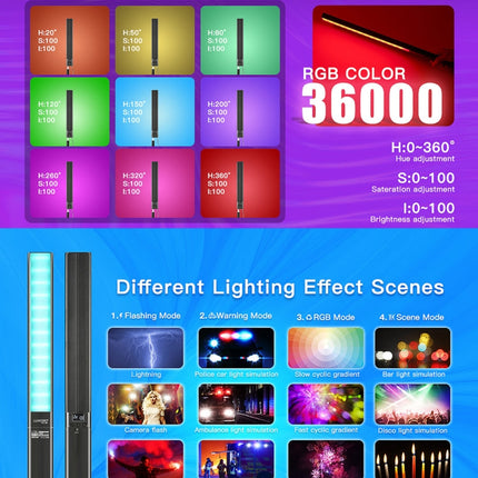 LUXCeO P6 RGB Colorful Photo LED Stick Video Light Handheld APP Control Full Color LED Fill Light, P6
