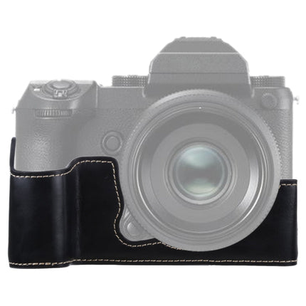 1/4 inch Thread PU Leather Camera Half Case Base for FUJIFILM GFX 50S, For FUJIFILM GFX 50S