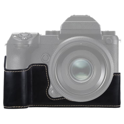 1/4 inch Thread PU Leather Camera Half Case Base for FUJIFILM GFX 50S, For FUJIFILM GFX 50S