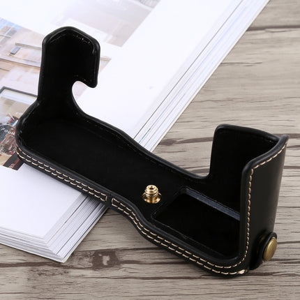 1/4 inch Thread PU Leather Camera Half Case Base for FUJIFILM X-T10 / X-T20, For FUJIFILM  XT10, For FUJIFILM XT10