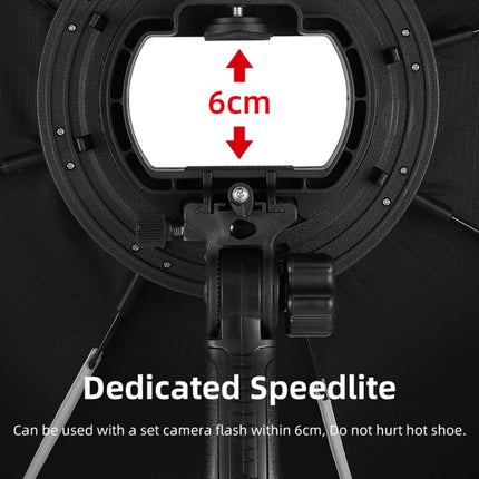 TRIOPO KS55 55cm Speedlite Flash Octagon Parabolic Softbox Diffuser with Bracket Mount Handle, KS55