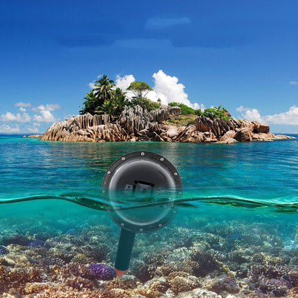 Shutter Trigger + Dome Port Lens Transparent Cover + Floating Hand Grip Diving Buoyancy Stick with Adjustable Anti-lost Strap & Screw & Wrench for GoPro HERO7 /6 /5, Transparent Cover+ Hand Grip