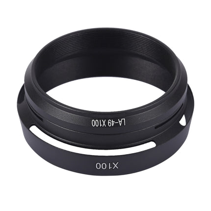 49mm Metal Vented Lens Hood for Fujifilm X100