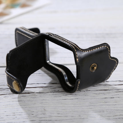 1/4 inch Thread PU Leather Camera Half Case Base for Canon EOS M3, For Canon M3