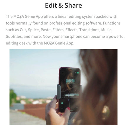 MOZA Mini MX 3 Axis Foldable Handheld Gimbal Stabilizer for Action Camera and Smart Phone, Mini MX