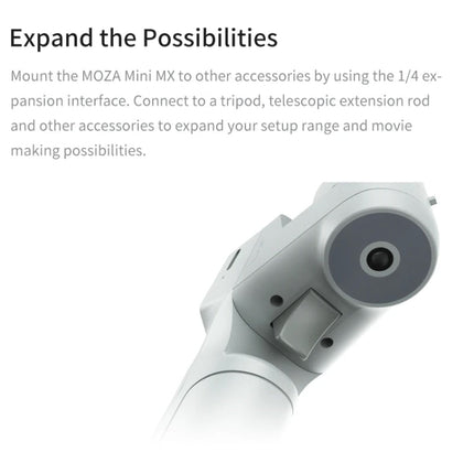 MOZA Mini MX 3 Axis Foldable Handheld Gimbal Stabilizer for Action Camera and Smart Phone, Mini MX