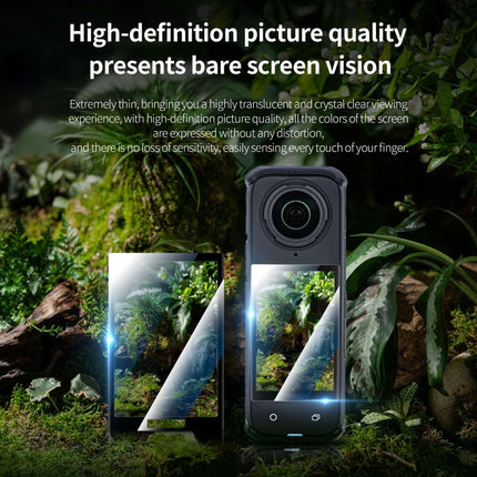 For Insta360 X4 STARTRC 2pcs HD Tempered Glass Film, For Insta360 X4