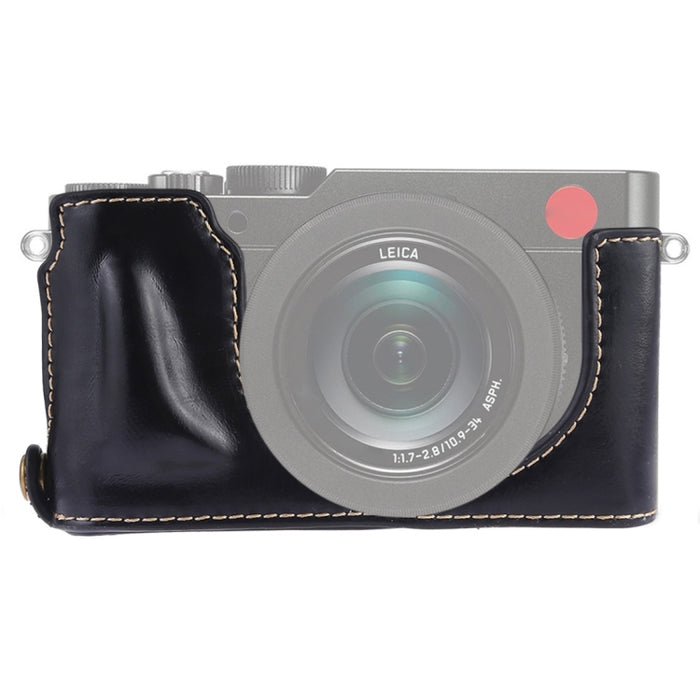1/4 inch Thread PU Leather Camera Half Case Base for Leica DLUX TYP 109, For Leica D109, For Leica D901