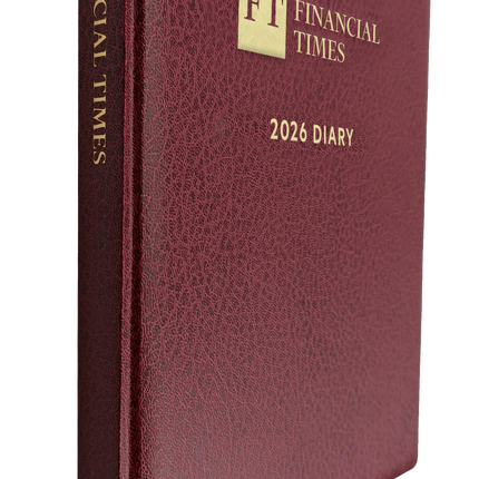 2026 Desk Diary - Week-to-View Planner - Claret (DCC-26)