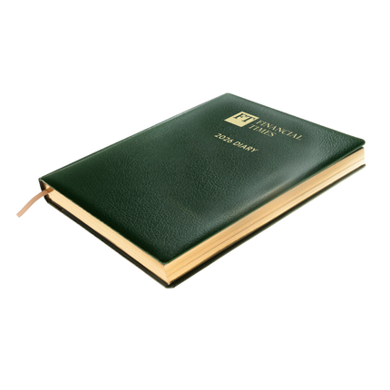 2026 Desk Diary - Week-to-View Planner- Green (DCG-26)