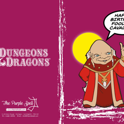 Dungeons and Dragons Birthday Card | Happy Birthday Cavalier | Retro Card