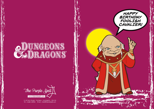 Dungeons and Dragons Birthday Card | Happy Birthday Cavalier | Retro Card