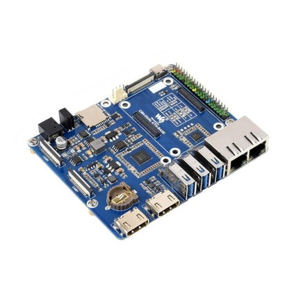 Waveshare Compute Module Dual Gigabit Ethernet Base Board for Raspberry Pi CM4, For Raspberry Pi CM4