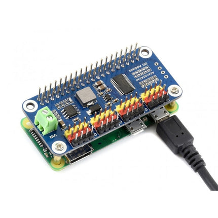 Waveshare 16-Channel 12-bit I2C Servo Driver HAT for Raspberry Pi, 15275