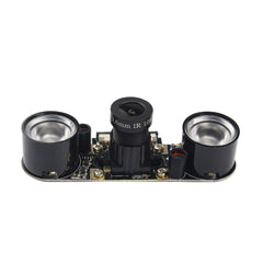 5MP OV5647 Adjustable Focal Infrared Night Vision Camera with 2 PCS IR Sensor Lights for Raspberry Pi 3