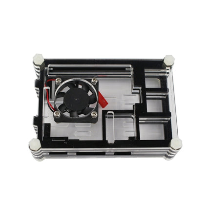 9 Layers Acrylic Box Shell Case with Cooling Fan for Raspberry pi 3