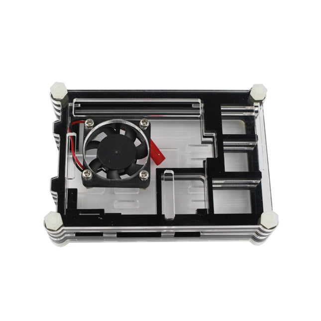 9 Layers Acrylic Box Shell Case with Cooling Fan for Raspberry pi 3