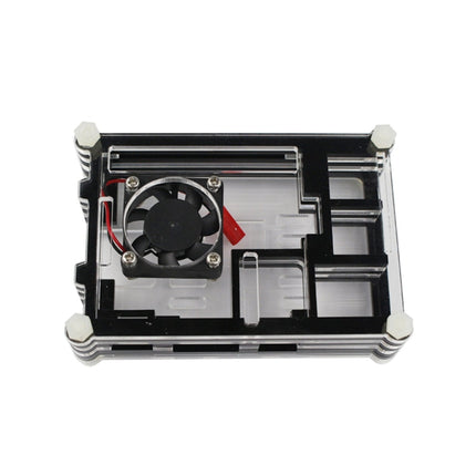 9 Layers Acrylic Box Shell Case with Cooling Fan for Raspberry pi 3