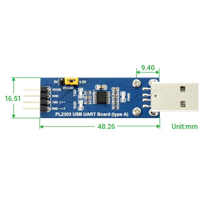 Waveshare PL2303 USB To UART (TTL) Communication Module V2