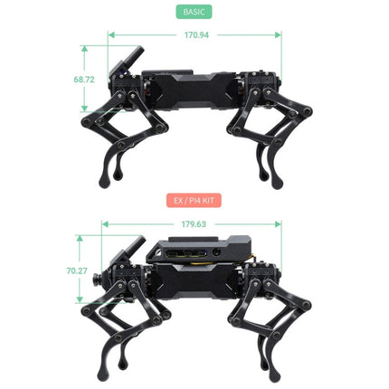 Waveshare WAVEGO 12-DOF Bionic Dog-Like Robot, Extension Pack, Extension Pack