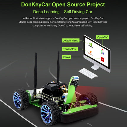 Waveshare JetRacer AI Kit, AI Racing Robot Powered by Jetson Nano, JetRacer AI Kit
