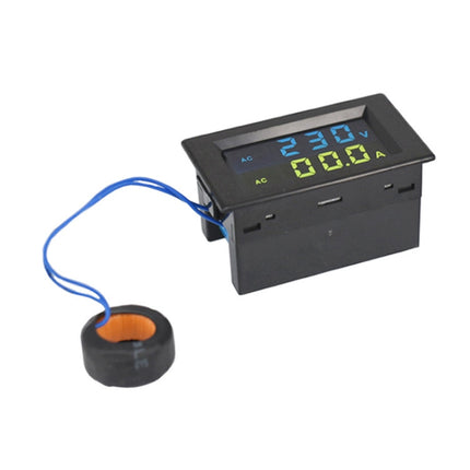 D85-2042A 110V 220V 380V 100A Digital AC Voltmeter Ammeter Current Amps Volt Meter LCD Panel Monitor