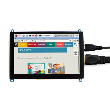 WAVESHARE 5 Inch HDMI LCD (H) 800x480 Touch Screen  for Raspberry Pi Supports Various Systems, 5 Inch HDMI LCD (H)