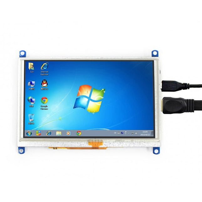 WAVESHARE 5 Inch HDMI LCD (G) 800x480 Touch Screen  for Raspberry Pi Supports Various Systems, 5 Inch HDMI LCD (G)