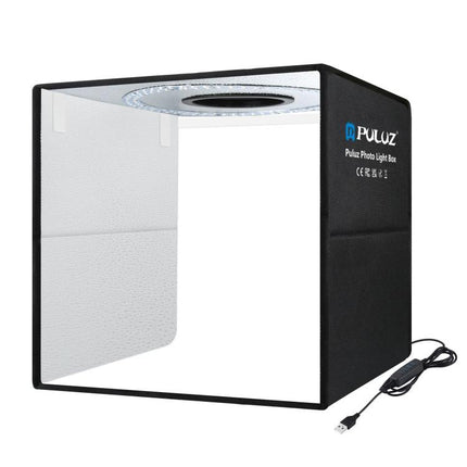PULUZ 40cm Folding Portable Ring Light USB Photo Lighting Studio Shooting Tent Box with 6 x Dual-side Color Backdrops, Size: 40cm x 40cm x 40cm