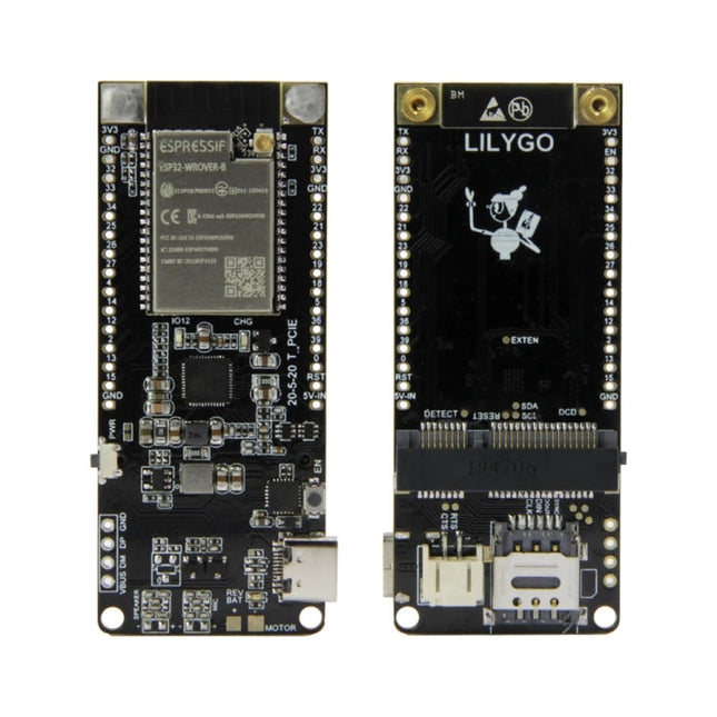 TTGO T-PCIE ESP32-WROVER-B AXP192 Chip WiFi Bluetooth Nano Card SIM Series Module 4MB Hardware Composable Development Board, 4MB