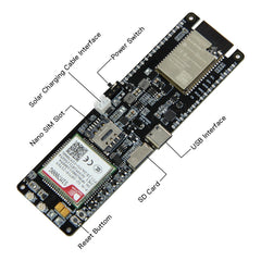 TTGO T-SIM7000G ESP32 WiFi Bluetooth 18560 Battery Holder Solar Charge Module Development Board, T-SIM7000G