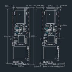 TTGO T-SIM7000G ESP32 WiFi Bluetooth 18560 Battery Holder Solar Charge Module Development Board, T-SIM7000G