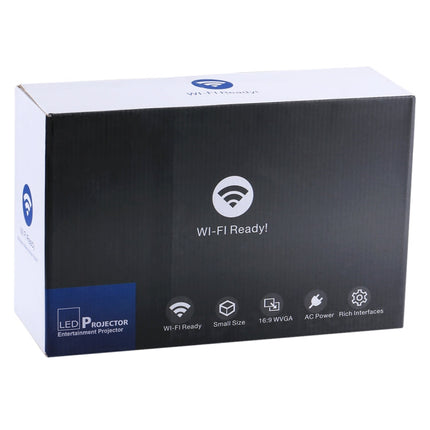 UC68 1200 Lumens HD 800 x 480 Digital LED Projector with Remote Control, Support USB / SD / VGA / HDMI